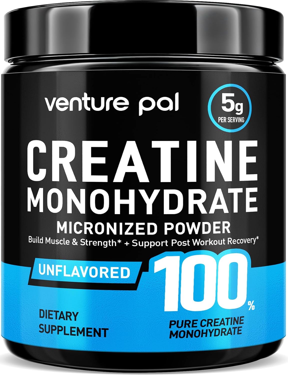 100% Pure Micronized Creatine Monohydrate Powder, Unflavored Creatine for Women & Men, Vegan, Keto, Gluten Free, 5 G (5000Mg) per Serving, Creatina Monohidratada En Polvo