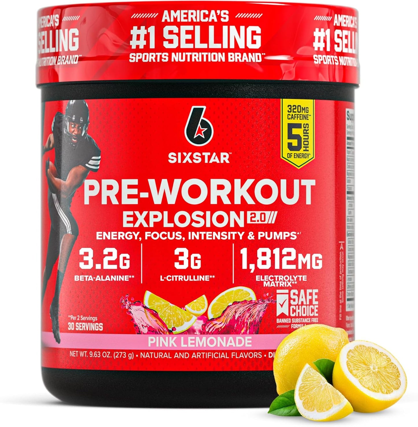 Pre-Workout Powder for Men & Women, Fruit Punch (30 Servings) - Preworkout Explosion 2.0 Energy Powder Drink Mix with Beta-Alanine & Caffeine - Sports Nutrition Supplement Products