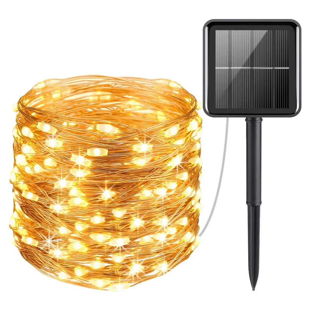 LED Solar Outdoor Garden Fairy String Light