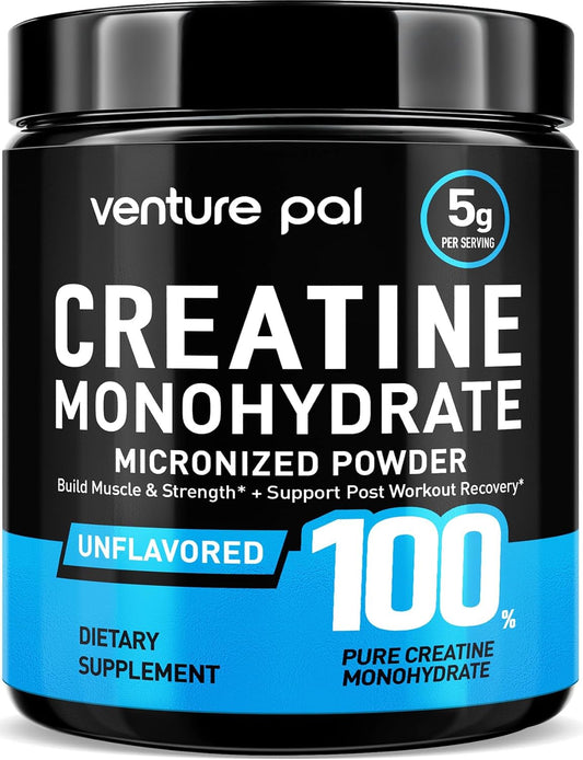100% Pure Micronized Creatine Monohydrate Powder, Unflavored Creatine for Women & Men, Vegan, Keto, Gluten Free, 5 G (5000Mg) per Serving, Creatina Monohidratada En Polvo