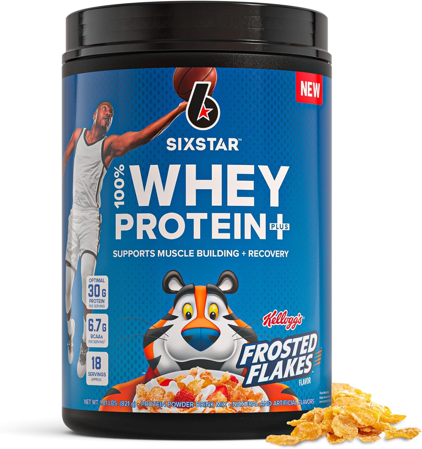 Whey Protein Powder plus - Muscle Building & Recovery Formula with Whey Isolate Powder, Bcaas, 30G Protein, Immune Support - Post-Workout Supplement - Vanilla Cream, 1.8 Lbs