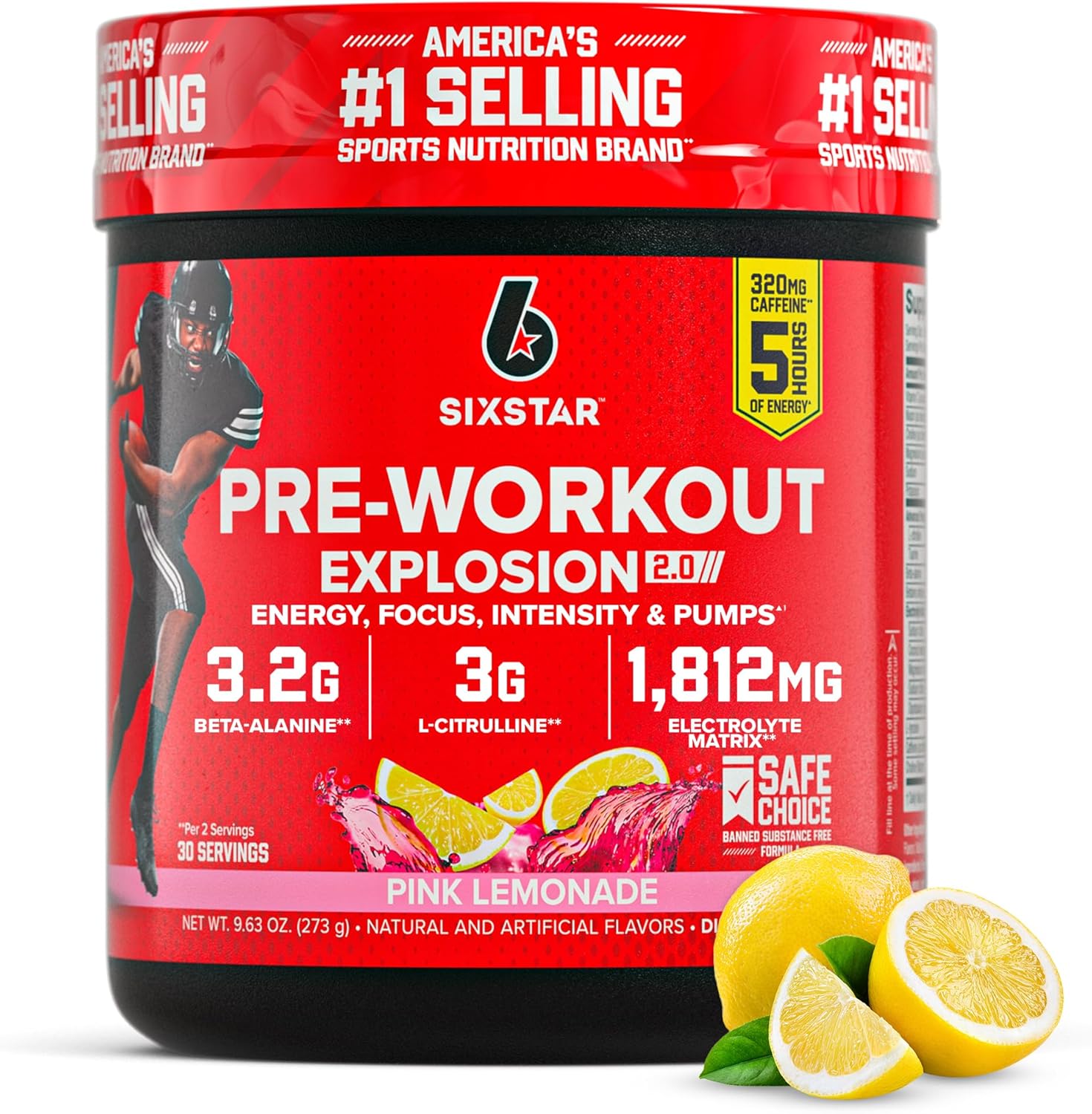 Pre-Workout Powder for Men & Women, Fruit Punch (30 Servings) - Preworkout Explosion 2.0 Energy Powder Drink Mix with Beta-Alanine & Caffeine - Sports Nutrition Supplement Products