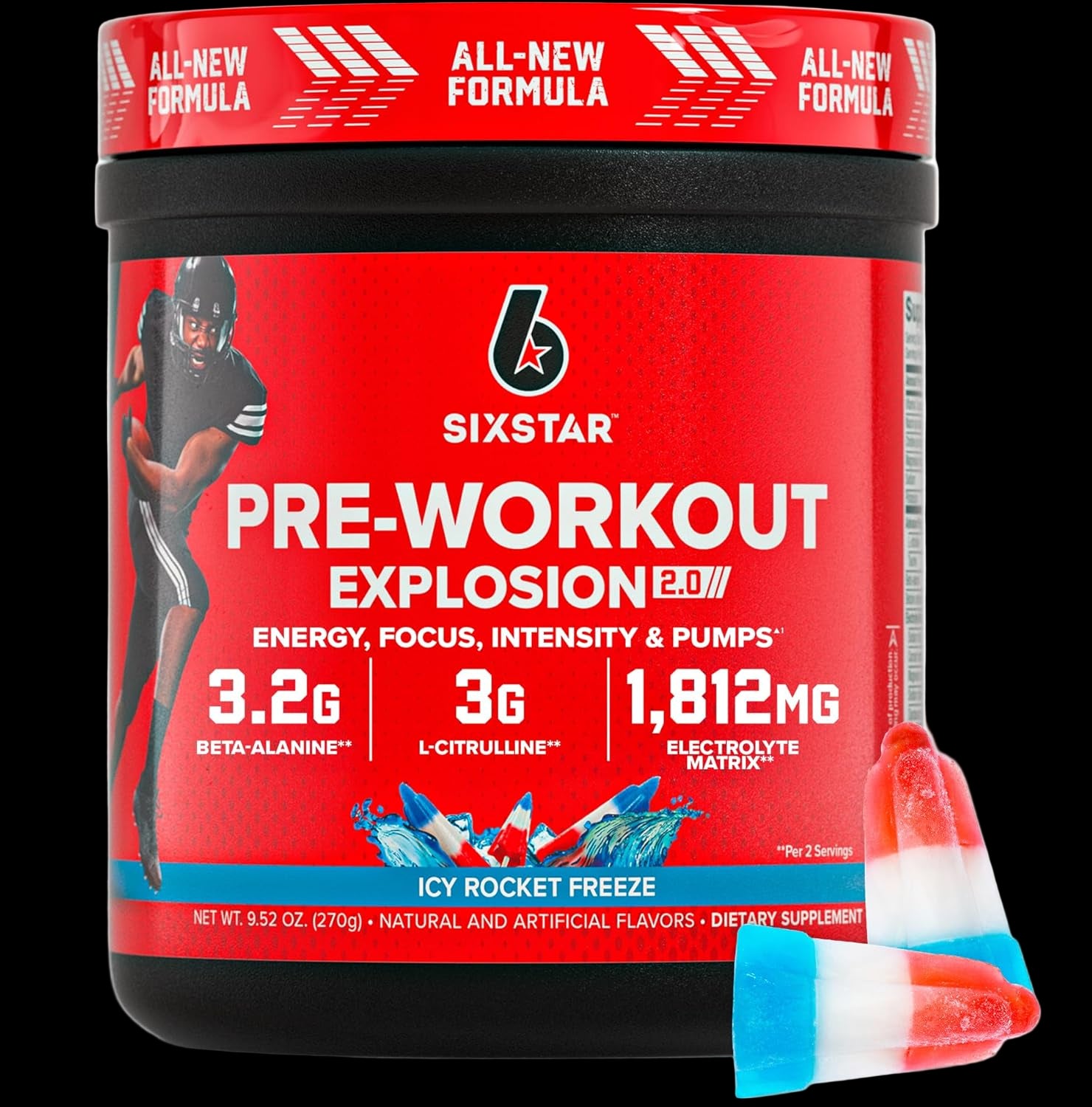 Pre-Workout Powder for Men & Women, Fruit Punch (30 Servings) - Preworkout Explosion 2.0 Energy Powder Drink Mix with Beta-Alanine & Caffeine - Sports Nutrition Supplement Products