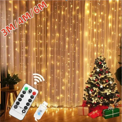 LED Garland Curtain Lights
