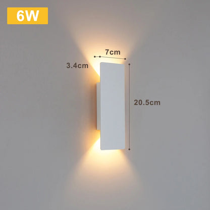 LED Black & White Wall Lamp Indoor/Outdoor