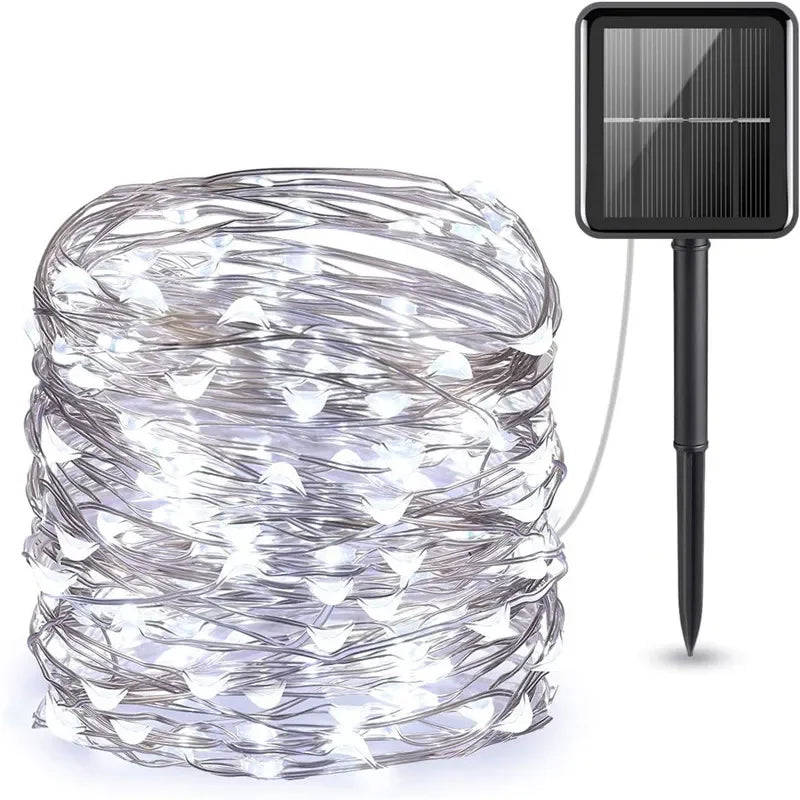 LED Solar Outdoor Garden Fairy String Light