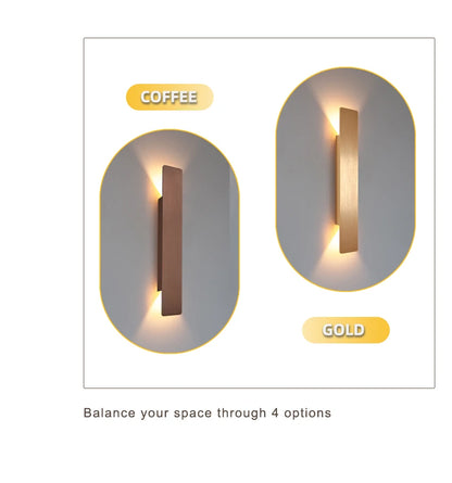 LED Black & White Wall Lamp Indoor/Outdoor