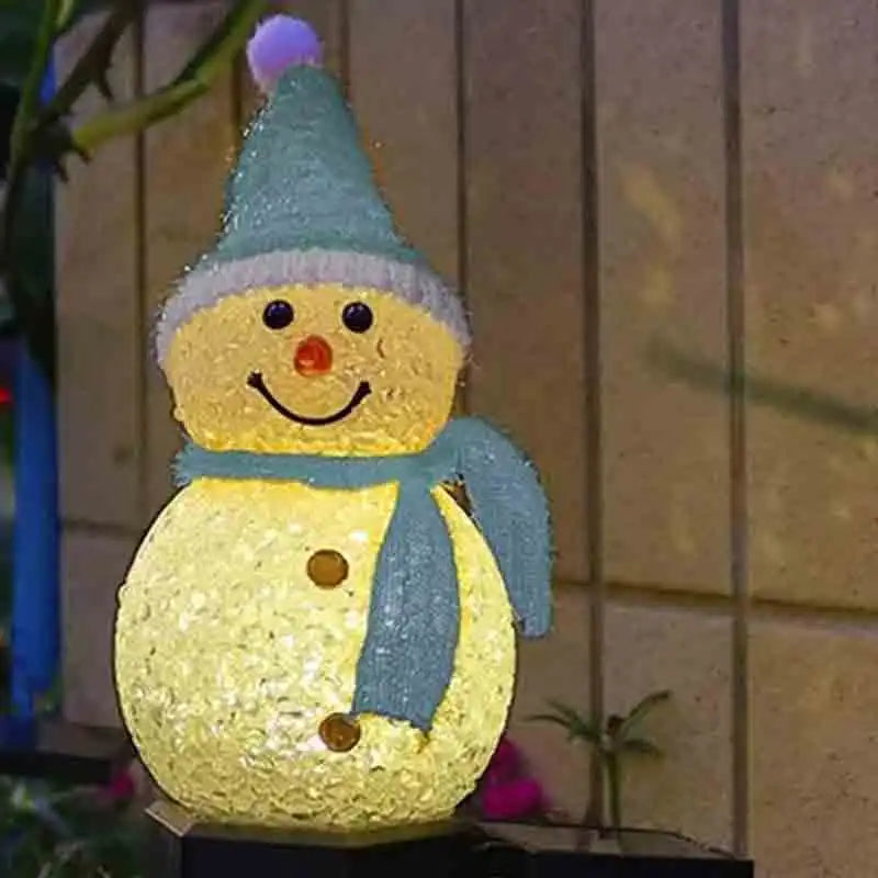 Outdoor Christmas Snowman Light, Solar Powered