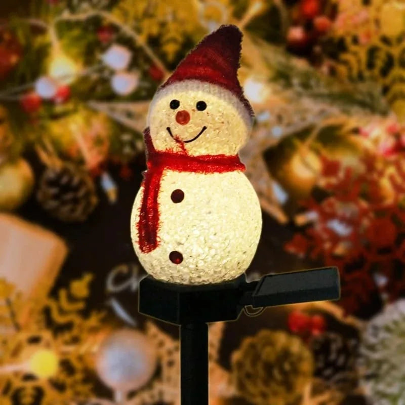 Outdoor Christmas Snowman Light, Solar Powered
