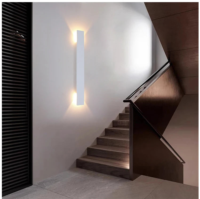 LED Black & White Wall Lamp Indoor/Outdoor