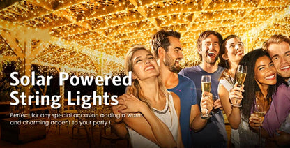 LED Solar Outdoor Garden Fairy String Light