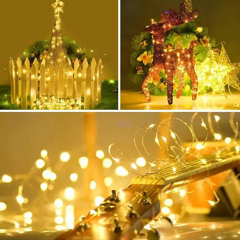 LED Solar Outdoor Garden Fairy String Light