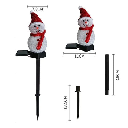 Outdoor Christmas Snowman Light, Solar Powered