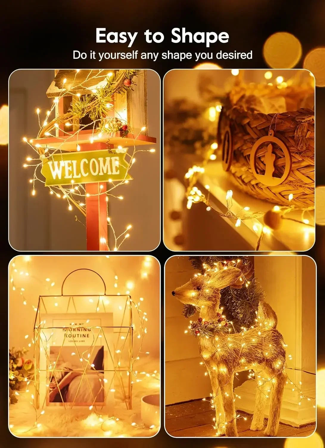 USB Power LED Firecracker String Lights