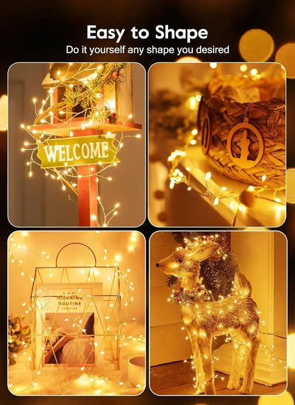 USB Power LED Firecracker String Lights