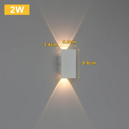 LED Black & White Wall Lamp Indoor/Outdoor