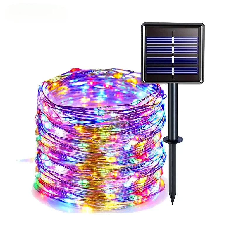 LED Solar Outdoor Garden Fairy String Light