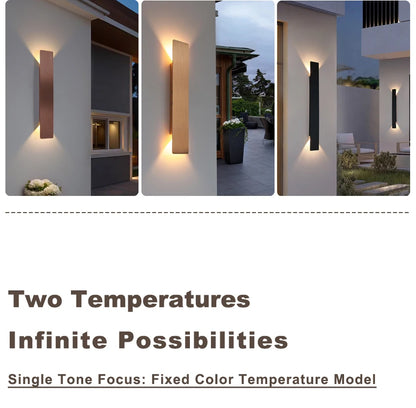 LED Black & White Wall Lamp Indoor/Outdoor