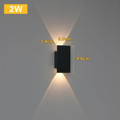LED Black & White Wall Lamp Indoor/Outdoor