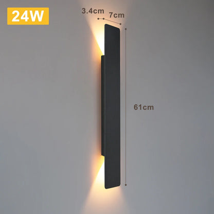 LED Black & White Wall Lamp Indoor/Outdoor